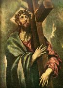 El Greco christ bearing the cross oil painting on canvas